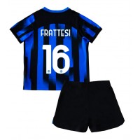Dres Inter Milan Davide Frattesi #16 Domáci pre deti 2023-24 Krátky Rukáv (+ trenírky)